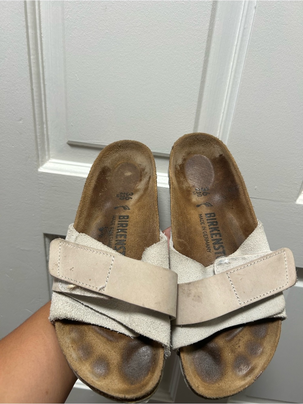 Birkenstock Women’s Oita Suede Sandals In Taupe EU 36/US6 Used